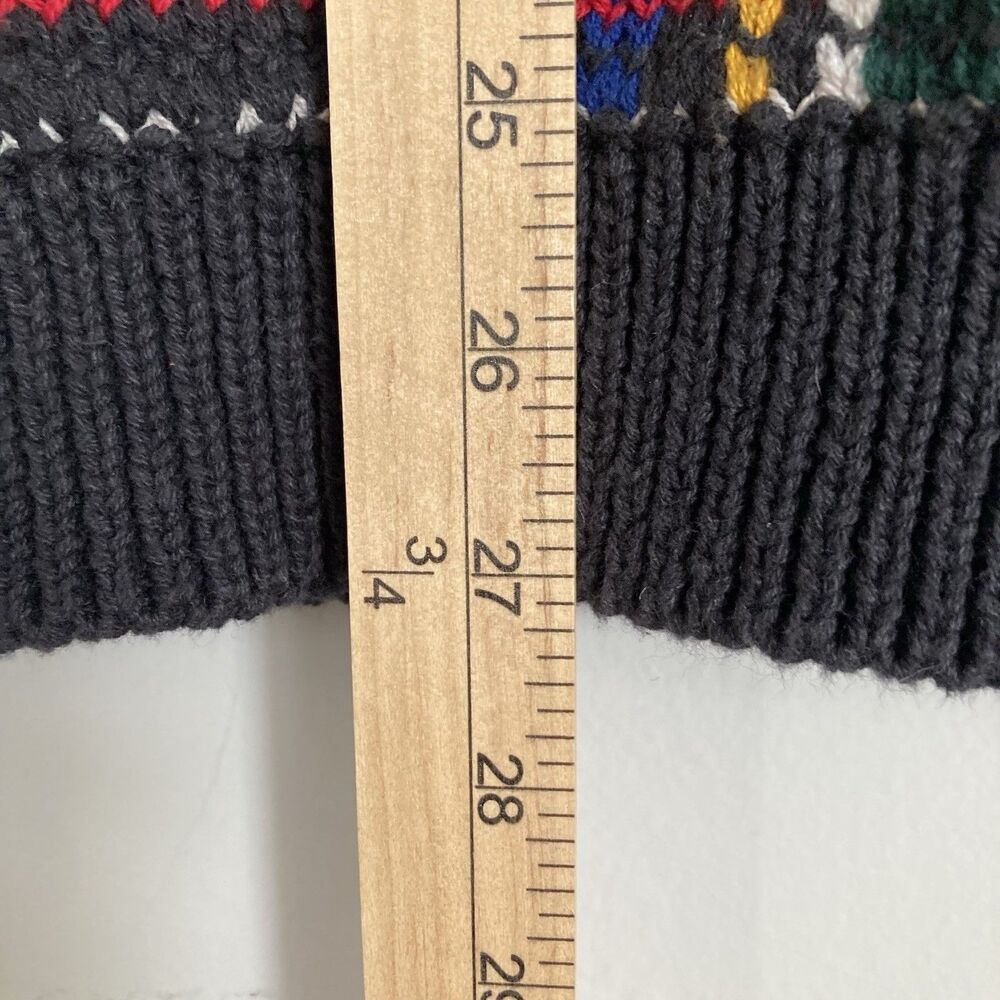 Vintage GAP Plaid Tartan Knit Vest XL Black Cotton Multicolor 90’s Streetwear - Picture 7 of 7